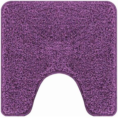 vidaXL Antislip Badmat met Toilet Uitsnede Paars 50 x 50 cm PP vidaXL Antislip Badmat met Toilet Uitsnede Paars 50 x 50 cm PP
