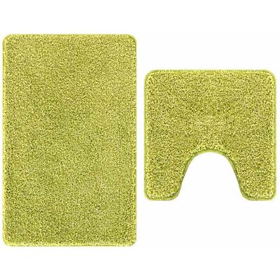 vidaXL Antislip Badmat Set 2 st Groen 50 x 50 cm PP vidaXL Antislip Badmat Set 2 st Groen 50 x 50 cm PP
