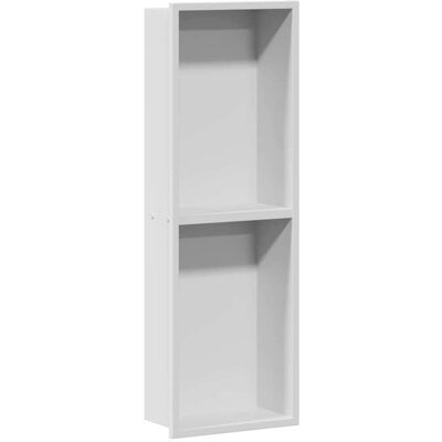 vidaXL Douche Niche Wit 60 x 20 x 9,5 cm Roestvrij staal vidaXL Douche Niche Wit 60 x 20 x 9,5 cm Roestvrij staal