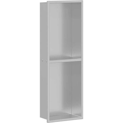 vidaXL Douche Niche Zilver 60 x 20 x 9,5 cm Roestvrij staal vidaXL Douche Niche Zilver 60 x 20 x 9,5 cm Roestvrij staal