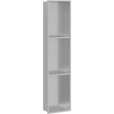 vidaXL Douche Niche Zilver 90 x 20 x 9,5 cm Roestvrij staal vidaXL Douche Niche Zilver 90 x 20 x 9,5 cm Roestvrij staal