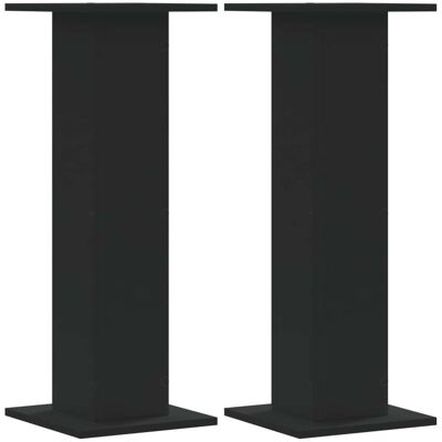 vidaXL Speakerstandaards 2 st 30x30x80 cm bewerkt hout zwart vidaXL Speakerstandaards 2 st 30x30x80 cm bewerkt hout zwart