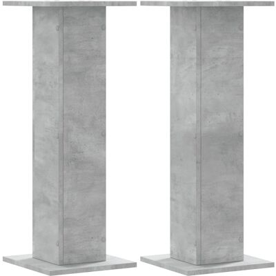 vidaXL Speakerstandaards 2 st 30x30x80 cm bewerkt hout betongrijs vidaXL Speakerstandaards 2 st 30x30x80 cm bewerkt hout betongrijs