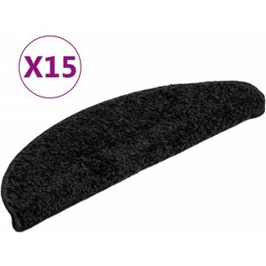 vidaXL Trapmatten 15 st 56x17x3 cm Zwart Halfrond vidaXL Trapmatten 15 st 56x17x3 cm Zwart Halfrond