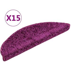 vidaXL Trapmatten 15 st 56x17x3 cm Violet Halfrond vidaXL Trapmatten 15 st 56x17x3 cm Violet Halfrond