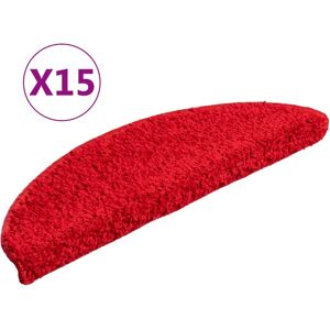 vidaXL Trapmatten 15 st 56x17x3 cm Rood Halfrond vidaXL Trapmatten 15 st 56x17x3 cm Rood Halfrond
