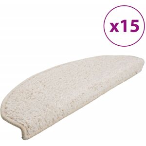 vidaXL Trapmatten 15 st 65x21x4 cm Wit Halfrond Groot vidaXL Trapmatten 15 st 65x21x4 cm Wit Halfrond Groot