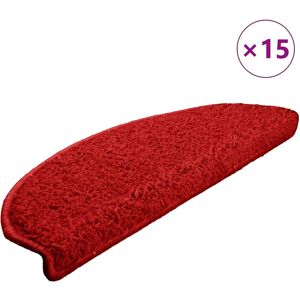 vidaXL Trapmatten 15 st 65x21x4 cm Rood Halfrond Groot vidaXL Trapmatten 15 st 65x21x4 cm Rood Halfrond Groot