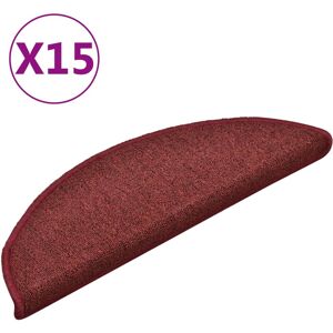 vidaXL Trapmatten 15 st 56x17x3 cm Bordeaux Halfrond vidaXL Trapmatten 15 st 56x17x3 cm Bordeaux Halfrond