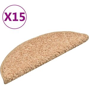 vidaXL Trapmatten 15 st 56x17x3 cm Goud Halfrond vidaXL Trapmatten 15 st 56x17x3 cm Goud Halfrond
