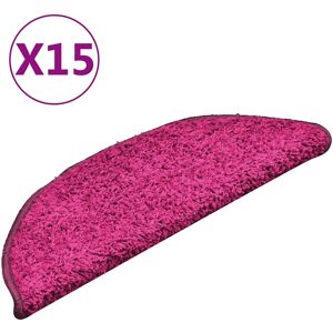 vidaXL Trapmatten 15 st 56x17x3 cm Roze Halfrond vidaXL Trapmatten 15 st 56x17x3 cm Roze Halfrond