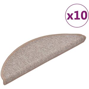 vidaXL Trapmatten 10 st 56x17x3 cm Lichtbruin Halfrond vidaXL Trapmatten 10 st 56x17x3 cm Lichtbruin Halfrond
