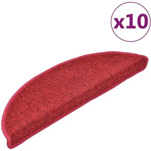vidaXL Trapmatten 10 st 56x17x3 cm Röd Halfrond vidaXL Trapmatten 10 st 56x17x3 cm Röd Halfrond