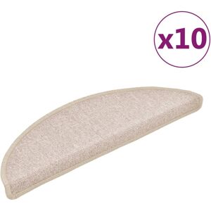 vidaXL Trapmatten 10 st 56x17x3 cm Taupe Halfrond vidaXL Trapmatten 10 st 56x17x3 cm Taupe Halfrond