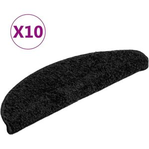 vidaXL Trapmatten 10 st 56x17x3 cm Zwart Halfrond vidaXL Trapmatten 10 st 56x17x3 cm Zwart Halfrond