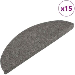 vidaXL Trapmatten zelfklevend 15 st 56x17x3 cm grijs vidaXL Trapmatten zelfklevend 15 st 56x17x3 cm grijs