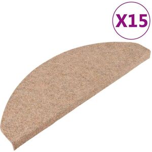 vidaXL Trapmatten zelfklevend 15 st 65x22,5x3,5 cm beige vidaXL Trapmatten zelfklevend 15 st 65x22,5x3,5 cm beige