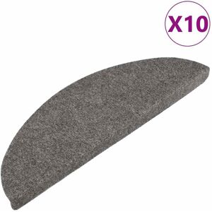 vidaXL Trapmatten zelfklevend 10 st 56x17x3 cm grijs vidaXL Trapmatten zelfklevend 10 st 56x17x3 cm grijs
