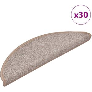 vidaXL Trapmatten 30 st 56x17x3 cm lichtbruin halfrond vidaXL Trapmatten 30 st 56x17x3 cm lichtbruin halfrond