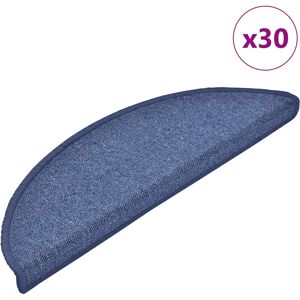 vidaXL Trapmatten 30 st 56x17x3 cm Blauw Halfrond vidaXL Trapmatten 30 st 56x17x3 cm Blauw Halfrond
