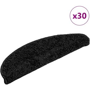 vidaXL Trapmatten 30 st 56x17x3 cm Zwart Halfrond vidaXL Trapmatten 30 st 56x17x3 cm Zwart Halfrond