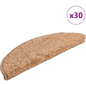 vidaXL Trapmatten 30 st 56x17x3 cm beige halfrond vidaXL Trapmatten 30 st 56x17x3 cm beige halfrond