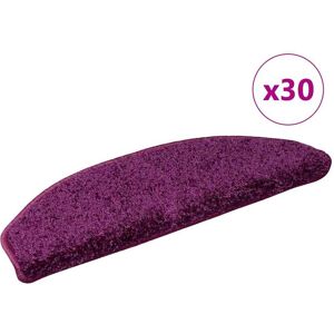 vidaXL Trapmatten 30 st 65x21x4 cm Violet Halfrond Groot vidaXL Trapmatten 30 st 65x21x4 cm Violet Halfrond Groot