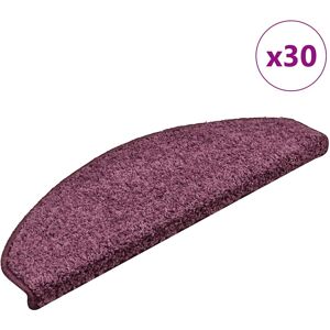 vidaXL Trapmatten 30 stuks 65x21x4 cm Donkerpaars Halfrond Groot vidaXL Trapmatten 30 stuks 65x21x4 cm Donkerpaars Halfrond Groot