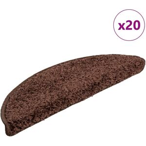vidaXL Trapmatten 20 st 56x17x3 cm Bruin Halfrond vidaXL Trapmatten 20 st 56x17x3 cm Bruin Halfrond