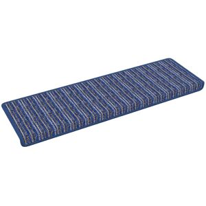 vidaXL Zelfklevende trapmatten Gestreept 15 pcs Blauw 65 x 21 x 4 cm vidaXL Zelfklevende trapmatten Gestreept 15 pcs Blauw 65 x 21 x 4 cm