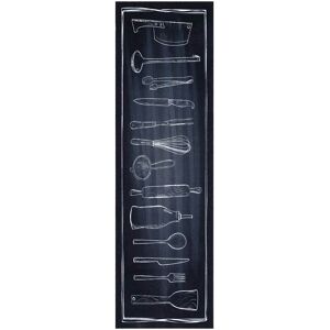 vidaXL Keuken Tapijt Zwart 150 x 45 cm Fluweel vidaXL Keuken Tapijt Zwart 150 x 45 cm Fluweel