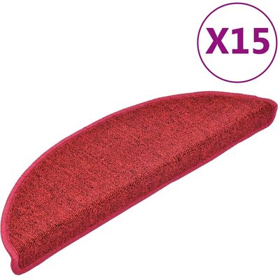 vidaXL Trapmatten 15 st 56 x 17 x 3 cm Non-Slip Rood vidaXL Trapmatten 15 st 56 x 17 x 3 cm Non-Slip Rood