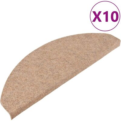 vidaXL Trapmatten zelfklevend 10 st 65x22,5x3,5 cm beige vidaXL Trapmatten zelfklevend 10 st 65x22,5x3,5 cm beige