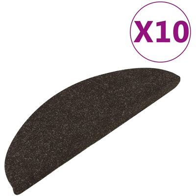 vidaXL Trapmatten zelfklevend 10 st 56x17x3 cm antracietkleurig vidaXL Trapmatten zelfklevend 10 st 56x17x3 cm antracietkleurig