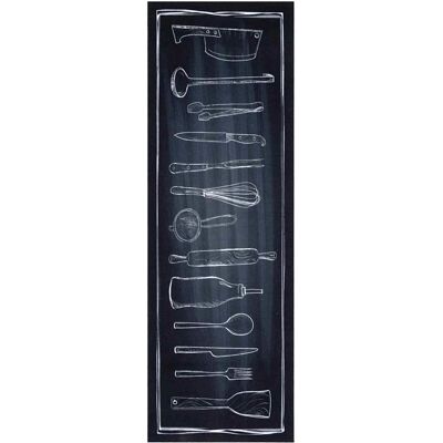 vidaXL Keuken Tapijt Zwart 180 x 60 cm Fluweel vidaXL Keuken Tapijt Zwart 180 x 60 cm Fluweel