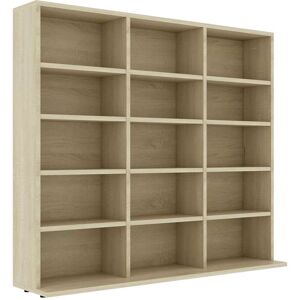 vidaXL Cd-kast 100x23x89,5 cm bewerkt hout sonoma eikenkleurig vidaXL Cd-kast 100x23x89,5 cm bewerkt hout sonoma eikenkleurig