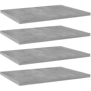 vidaXL Wandschappen 4 st 40x30x1,5 cm bewerkt hout betongrijs vidaXL Wandschappen 4 st 40x30x1,5 cm bewerkt hout betongrijs