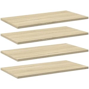 vidaXL Wandschappen 4 st 60x30x1,5 cm spaanplaat sonoma eikenkleurig vidaXL Wandschappen 4 st 60x30x1,5 cm spaanplaat sonoma eikenkleurig