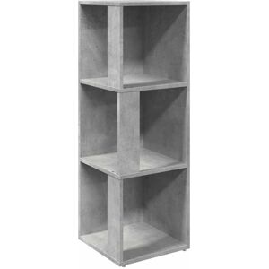 vidaXL Hoekkast 33x33x100 cm bewerkt hout betongrijs vidaXL Hoekkast 33x33x100 cm bewerkt hout betongrijs