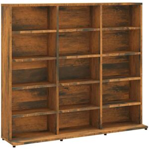 vidaXL Cd-kast 100x23x89,5 cm bewerkt hout gerookt eikenkleurig vidaXL Cd-kast 100x23x89,5 cm bewerkt hout gerookt eikenkleurig