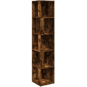 vidaXL Hoekkast 33x33x164,5 cm bewerkt hout gerookt eikenkleurig vidaXL Hoekkast 33x33x164,5 cm bewerkt hout gerookt eikenkleurig