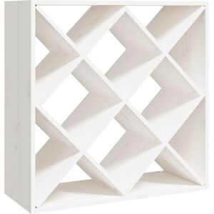 vidaXL Wijnkast 62x25x62 cm massief grenenhout wit vidaXL Wijnkast 62x25x62 cm massief grenenhout wit