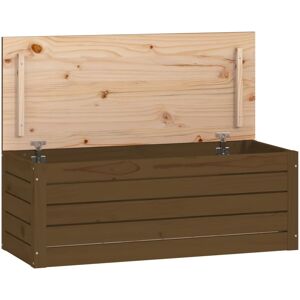 vidaXL Opbergbox honingbruin 89x36,5x33 cm massief grenenhout vidaXL Opbergbox honingbruin 89x36,5x33 cm massief grenenhout
