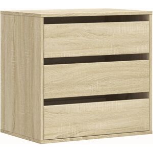 vidaXL Ladekast 60x41x58 cm bewerkt hout sonoma eikenkleurig vidaXL Ladekast 60x41x58 cm bewerkt hout sonoma eikenkleurig