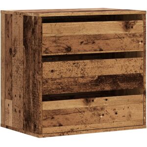 vidaXL Ladekast 60x41x58 cm bewerkt hout oud houtkleurig vidaXL Ladekast 60x41x58 cm bewerkt hout oud houtkleurig