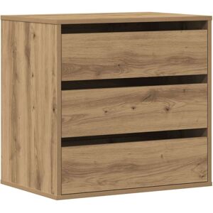 vidaXL Ladekast 60x41x58 cm bewerkt hout artisanaal eikenkleurig vidaXL Ladekast 60x41x58 cm bewerkt hout artisanaal eikenkleurig
