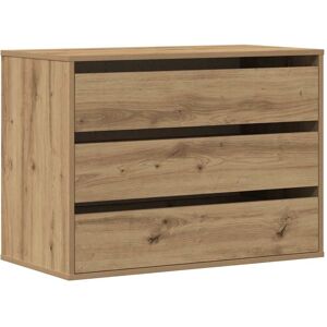 vidaXL Ladekast 80x41x58 cm bewerkt hout artisanaal eikenkleurig vidaXL Ladekast 80x41x58 cm bewerkt hout artisanaal eikenkleurig