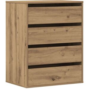 vidaXL Ladekast 60x41x76 cm bewerkt hout artisanaal eikenkleurig vidaXL Ladekast 60x41x76 cm bewerkt hout artisanaal eikenkleurig