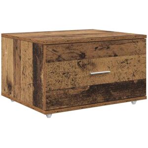 vidaXL Ladekast met wiel Oudhout 55 x 45 x 31 cm vidaXL Ladekast met wiel Oudhout 55 x 45 x 31 cm