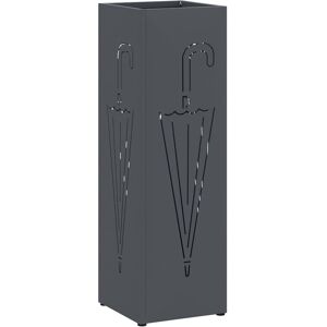 vidaXL Opslaghaak & Rek Antraciet 15,5 x 15,5 x 49 cm Metaal vidaXL Opslaghaak & Rek Antraciet 15,5 x 15,5 x 49 cm Metaal